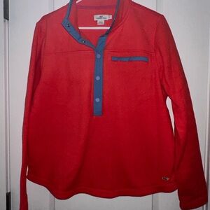 Vineyard Vines Red and Blue Button Down Shirt